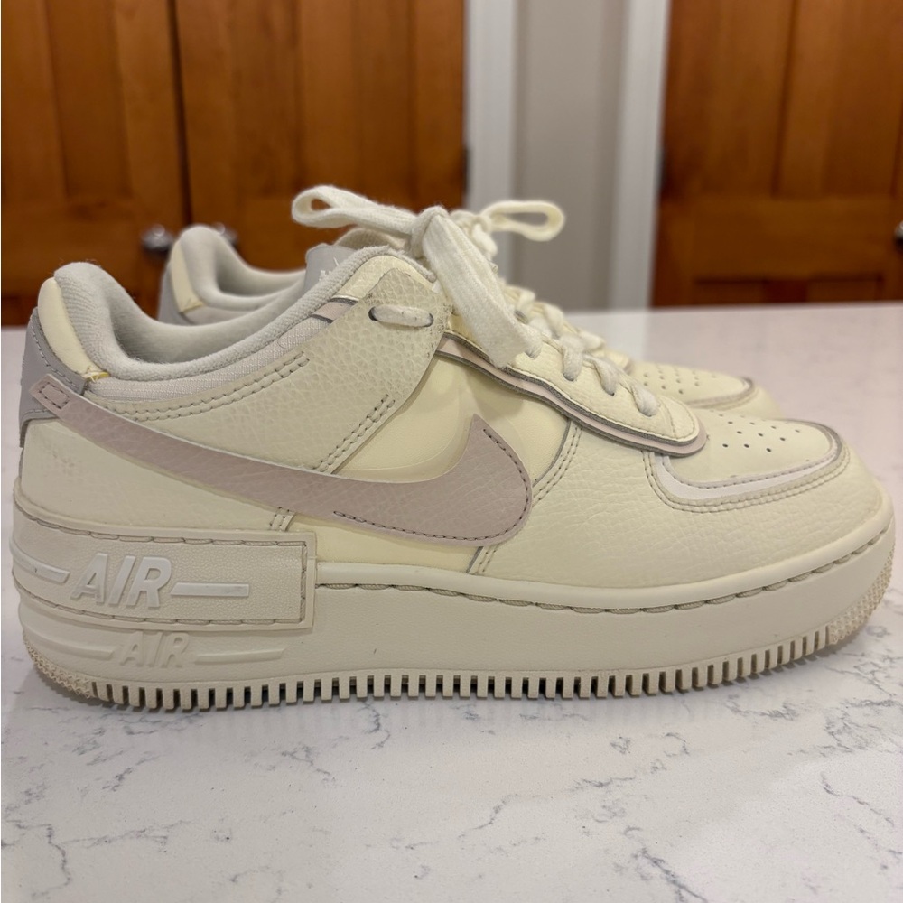 Nike Air Force 1 Shadow Women’s Sneakers – Cream / Neutral – Size 8.5 - Picture 6 of 15